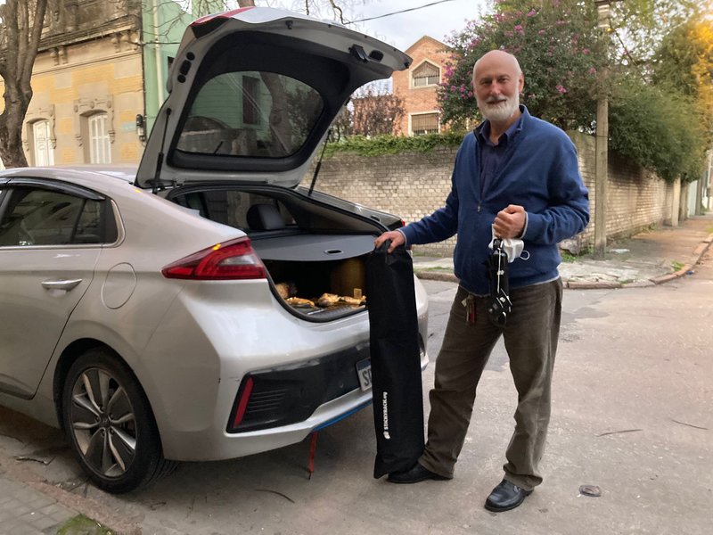 Barras para Hyundai Eduardo Pizzini StickyRack.uy baca con ventosa