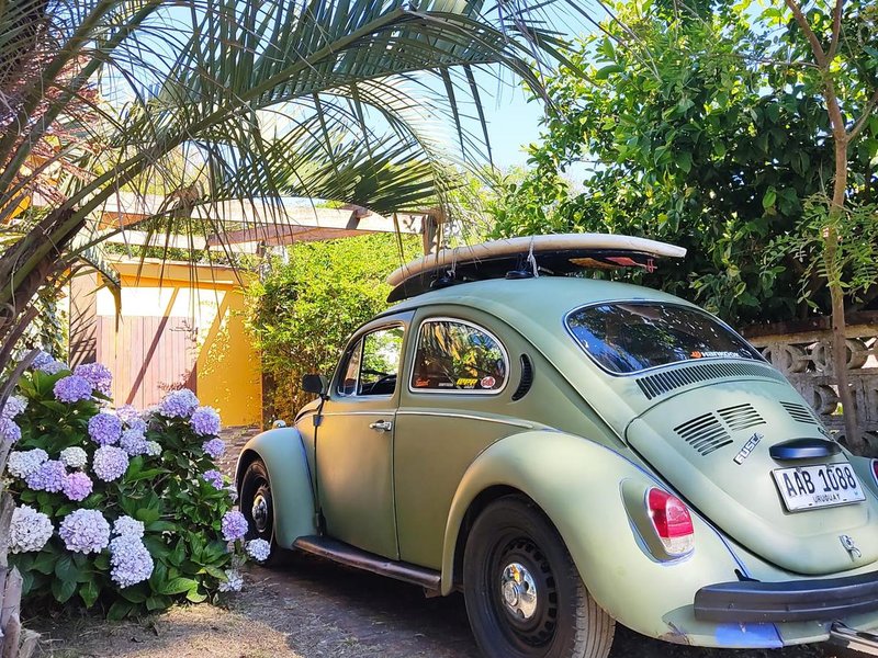 Barras para auto Volkswagen Fusca StickyRack.uy baca con ventosas